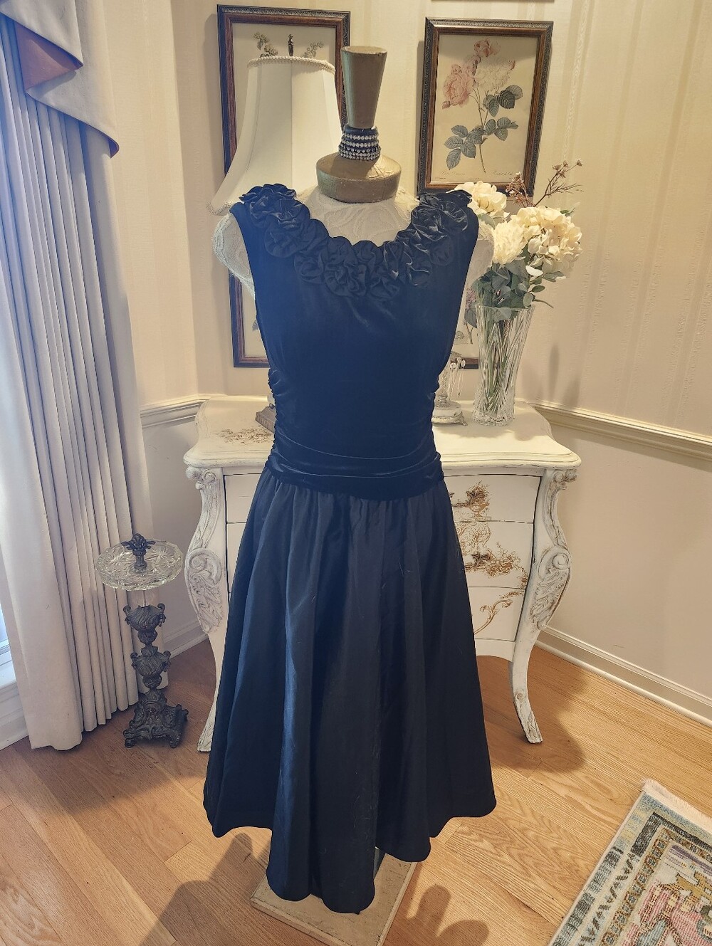 Wednesday Addams Lydia Deetz Vintage Noir Gothic Mourning Dress 6